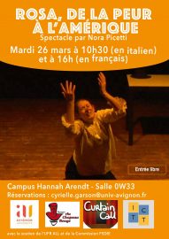 Rosa de la peur à l&rsquo;Amérique (26/03/2019)