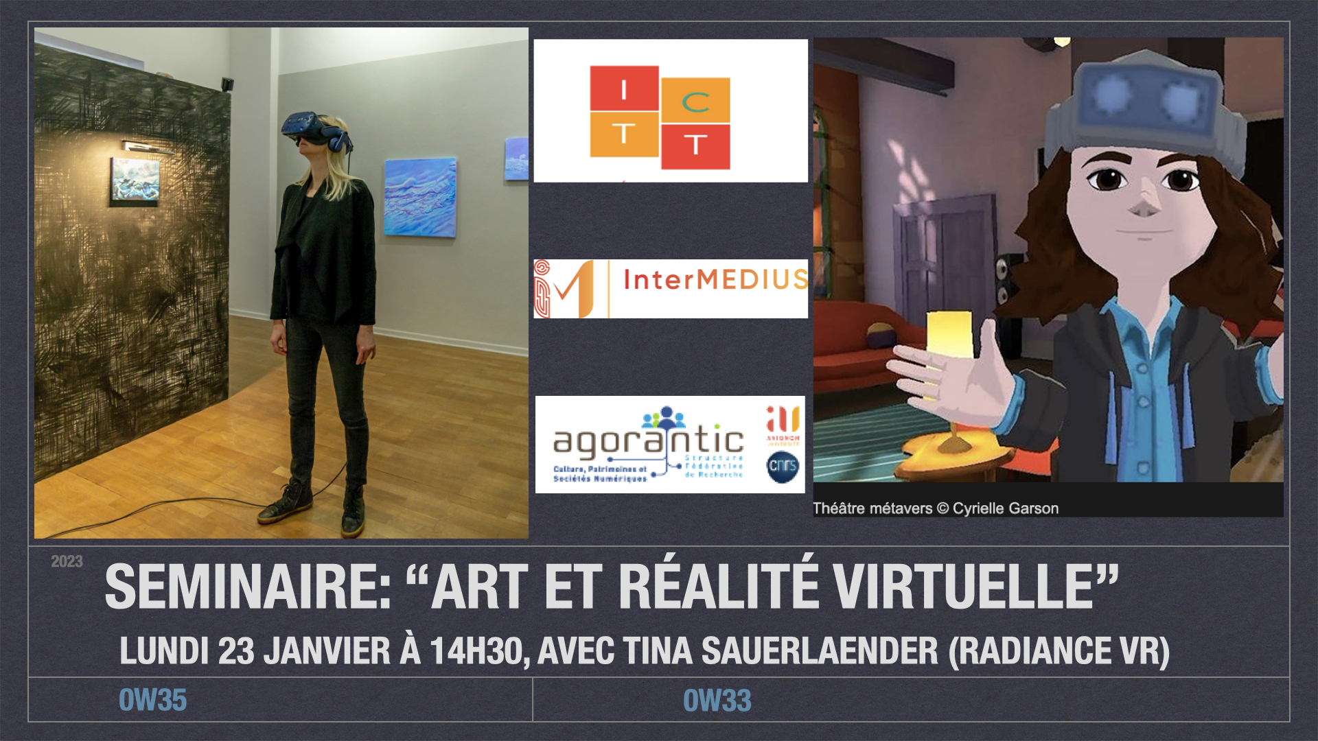 SEM ICTT « Art et réalité virtuelle » 23/01/23