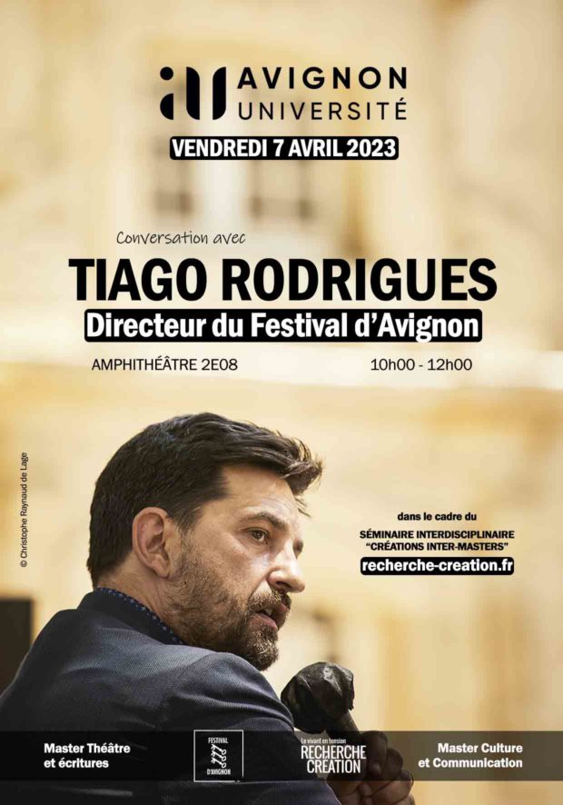 Rencontre avec Tiago Rodrigues 07/04/2023