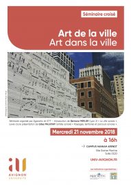 Séminaire ARVI (Art de la ville, Art dans la ville) Mercredi 21 novembre – 16h